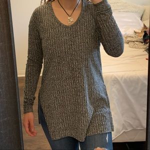 Grey long sleeve shirt